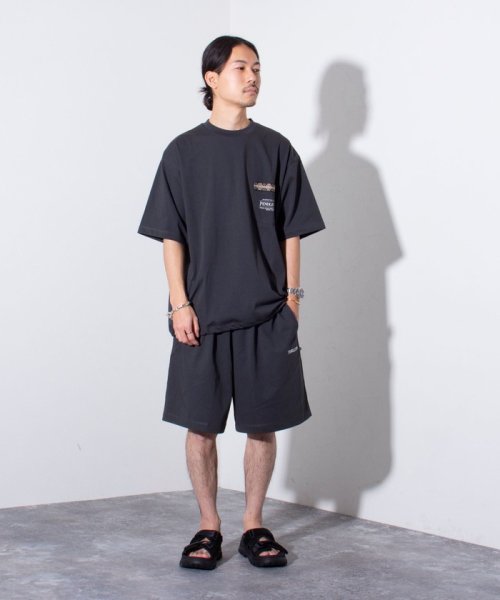 GLOSTER(GLOSTER)/【Tシャツ＋ショーツ＋バッグ3点セット】PENDLETON ルームウェア setup/チャコールグレー