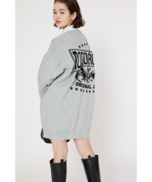 RODEO CROWNS WIDE BOWL(ロデオクラウンズワイドボウル)/ジャガードパッチデザインワンピース/L/T.GRY1