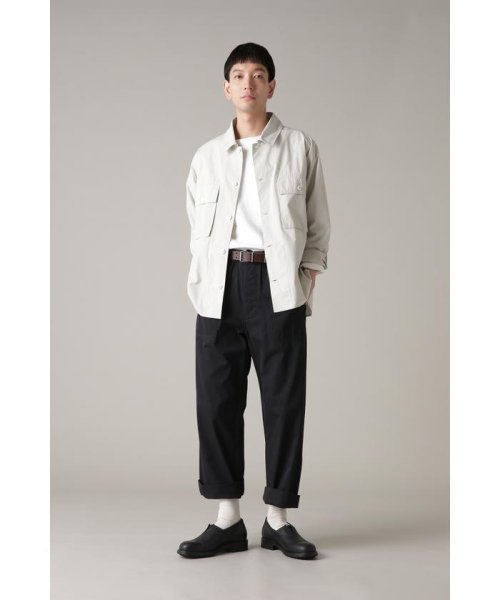 MHL.(エムエイチエル)/CRISP COTTON TWILL/BLACK