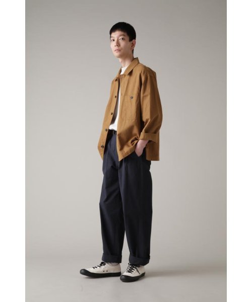 MHL.(エムエイチエル)/DRY COTTON PLAINWEAVE/DARKNAVY1