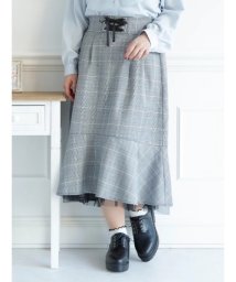 Re-J＆SUPURE(リジェイアンドスプル)/【WEB限定】裾チュール重ねロングスカート/Ａ柄