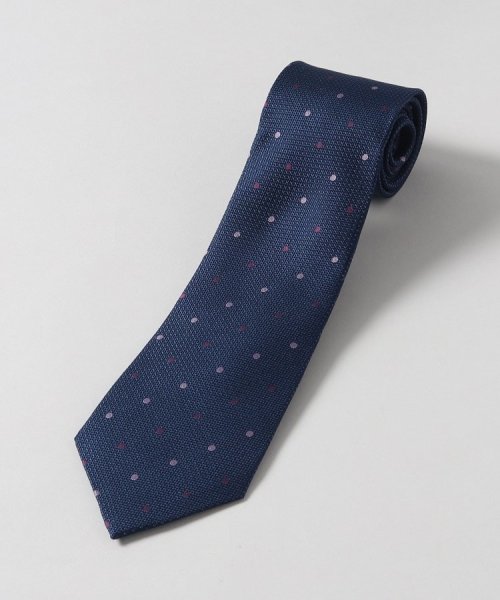 THE SHOP TK(ザ　ショップ　ティーケー)/シルクポルカドットTIE/ネイビー（894）