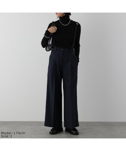 IHATOV(イーハトーヴ)/IHATOV パンツ Suspender wide leg pants IH10－23AW－94613/ネイビー