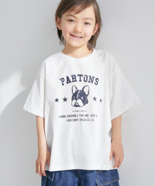 ROPE' PICNIC　KIDS(ロぺピクニックキッズ)/【KIDS】DOGプリントTシャツ/オフホワイト（15）