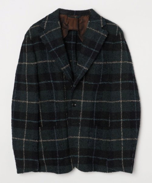 GIANFRANCO BOMMEZZADRI: ブークレ タータンチェック ジャケット 