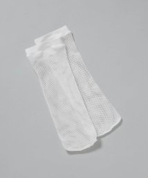 nano・universe(ナノ・ユニバース)/MARCOMONDE/fish net socks/ホワイト