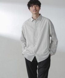 nano・universe(ナノ・ユニバース)/「大人のワイドシャツ」レギュラーカラー 長袖/パターン1