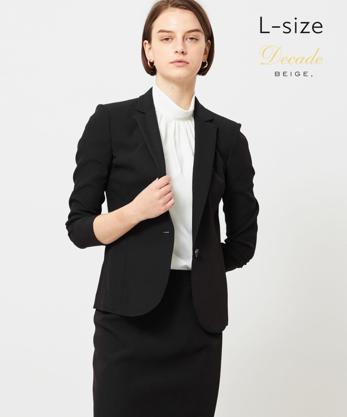 BEIGE 【L−size】LUIZA / テーラードジャケット BLACK 10 BEIGE 【L−size】LUIZA / テーラードジャケット BLACK 10