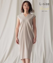 BEIGE，/【L－size】CINDY / Vネックドレス/505826223