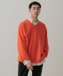 ADAM ET ROPE'(アダム　エ　ロペ)/《別注》【Champion / チャンピオン】REVERSE WEAVE HOCKEY SWEATSHIRT / UNISEX/オレンジ（70）