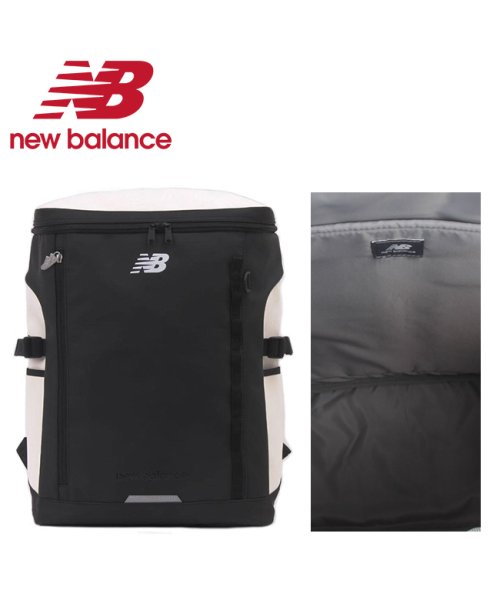 new balance(ニューバランス)/限定品｜ニューバランス  リュック 30L 通学 男子 女子 高校生 中学生 大容量 撥水 防水 メンズ レディース New Balance LAB45692/ホワイト