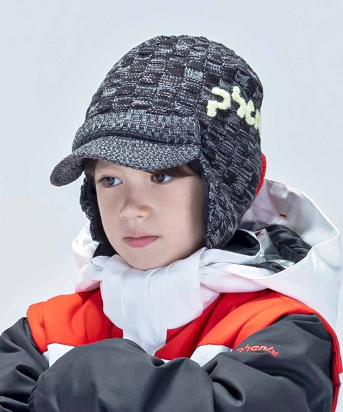 phenix(phenix)/Phenix フェニックス Maskman Earflap Knit Hat マスクマン イヤーフラップ ニット ハット キャップ 帽子 吸汗 速乾【KIDS】/ブラック