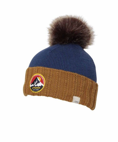 phenix(phenix)/Phenix フェニックス Snow Light Junior Knit Hat スノー ライト ジュニア スキー ニット ハット 帽子 吸汗 速乾【KIDS】/ネイビー