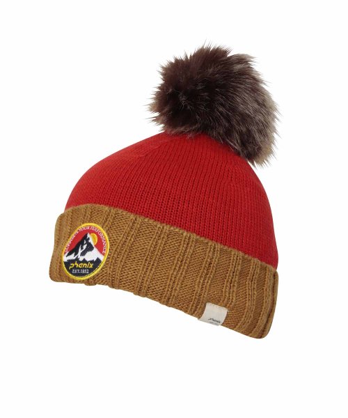 phenix(phenix)/Phenix フェニックス Snow Light Junior Knit Hat スノー ライト ジュニア スキー ニット ハット 帽子 吸汗 速乾【KIDS】/レッド