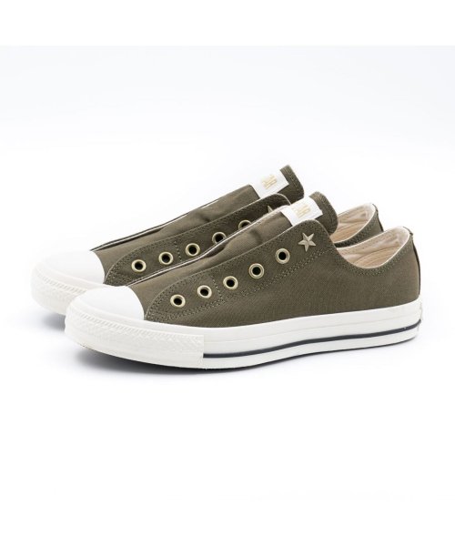 CONVERSE(コンバース)/コンバース CONVERSE レディース スニーカー オールスター AG SLIP OX ローカット CO－ASAGSLIPOX/オリーブ