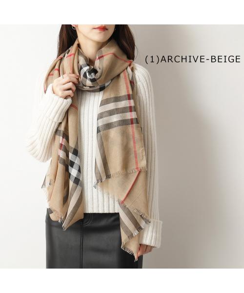 セール】BURBERRY ストール GIANT CHECK GAUZE チェック (505840950