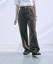 marjour/BROWN TWILL PANTS/505840998