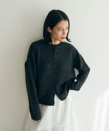 marjour(マージュール)/WOOLBLEND KNIT CARDIGAN/チャコールグレー