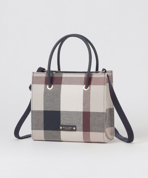 クレストブリッジチェックキャンバススクエアミニトート バッグ トートバッグ P2077923242(15950円)
