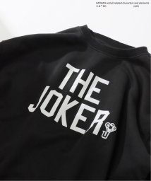 JOURNAL STANDARD relume Men's(ジャーナルスタンダード　レリューム　メンズ)/【THE JOKER / ジョーカー】別注 フロッキープリント クルーネックスウェット/ブラック