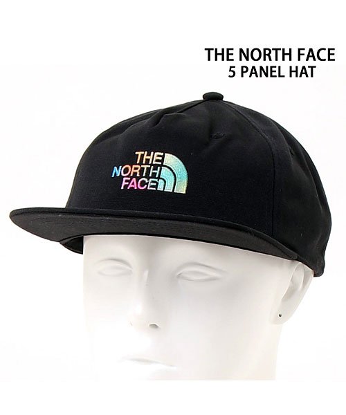 TopIsm(トップイズム)/THE NORTH FACE ザ ノースフェイス クラシックフィット 5パネル リサイクル 66ハット 帽子 ベースボール キャップ ロゴ メンズ ブランド/ブラック