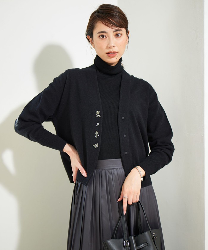 ブラック系｜カーディガン｜iCB (Lサイズ)(アイシービーエルサイズ