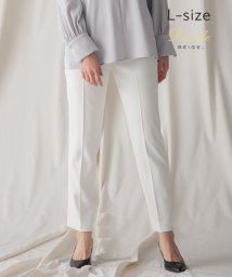 BEIGE，(ベイジ，)/【L－size】LUIZA / クロップドパンツ/WHITE