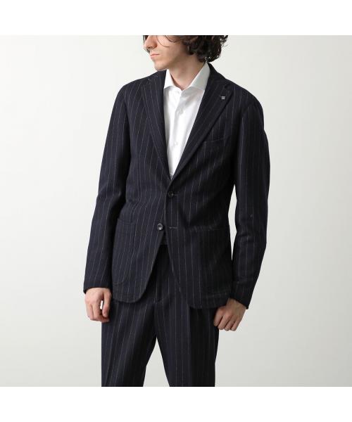 タリアトーレ 3ピースセットアップスーツ ストライプ ネイビー 46