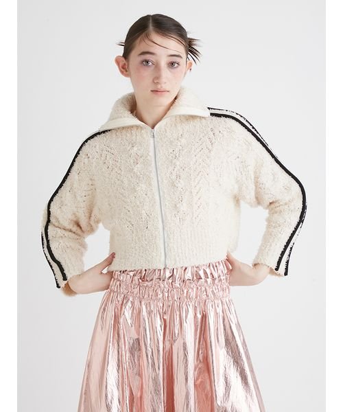 ラインニットフーディー 予めご了承ください