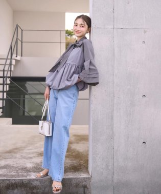 NATURAL BEAUTY BASIC/ワイドストレートデニムパンツ　24SS/505743652