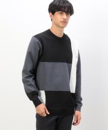 COMME CA ISM MENS/【マシンウォッシャブル】パッチワーク ニット プルオーバー/505821572