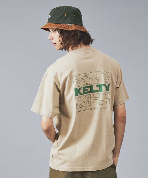 ABAHOUSE(ABAHOUSE)/【KELTY / ケルティー】バックタイポロゴプリントTシャツ/ベージュ