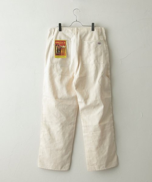 coen(coen)/SMITH'S（スミス）別注ワイドストレートワークデニムパンツ/OFFWHITE