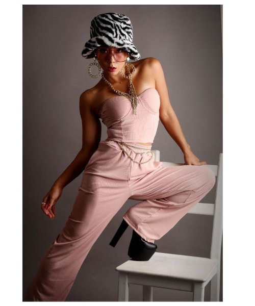 お値下げしました！LA新入荷！ノースリーブロングドレス ベビーピンク  