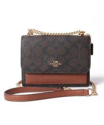 COACH(コーチ)/コーチ C9946 ショルダーバッグ クロスボディ ミニ PVCシグネチャー/ダークブラウン/オレンジ