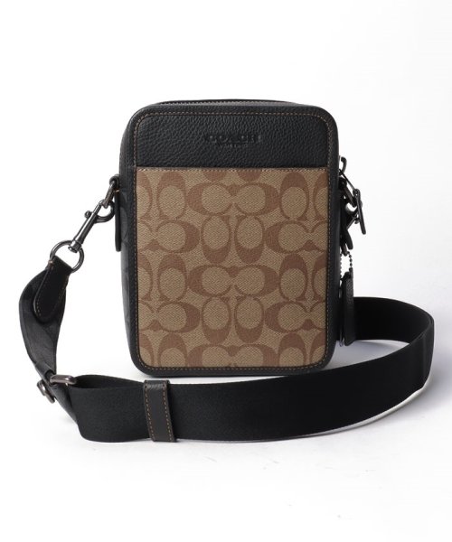 COACH コーチ ボディバッグ 肩掛けハンドバッグ ブラウン 量れる 