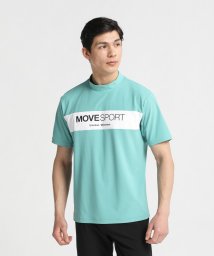 MOVESPORT(ムーブスポーツ)/SUNSCREEN ミニ鹿の子 モックネックシャツ/カーキ
