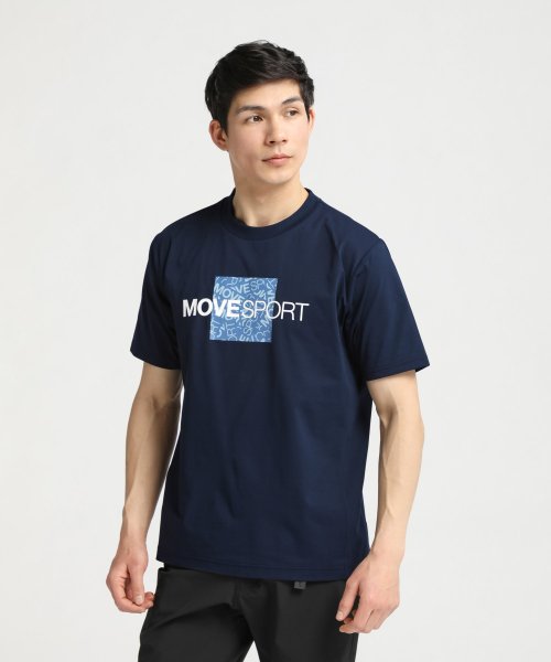 MOVESPORT(ムーブスポーツ)/S.F.TECH TOUGH ショートスリーブシャツ/ネイビーブルー