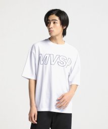 MOVESPORT(ムーブスポーツ)/EXcDRY D－Tec 表パイル ビックロゴ ビックシルエットシャツ/ホワイト