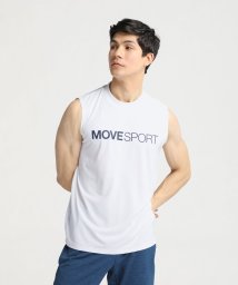 MOVESPORT(ムーブスポーツ)/SUNSCREEN TOUGH ソフトハイゲージ スリーブレスシャツ/ホワイト