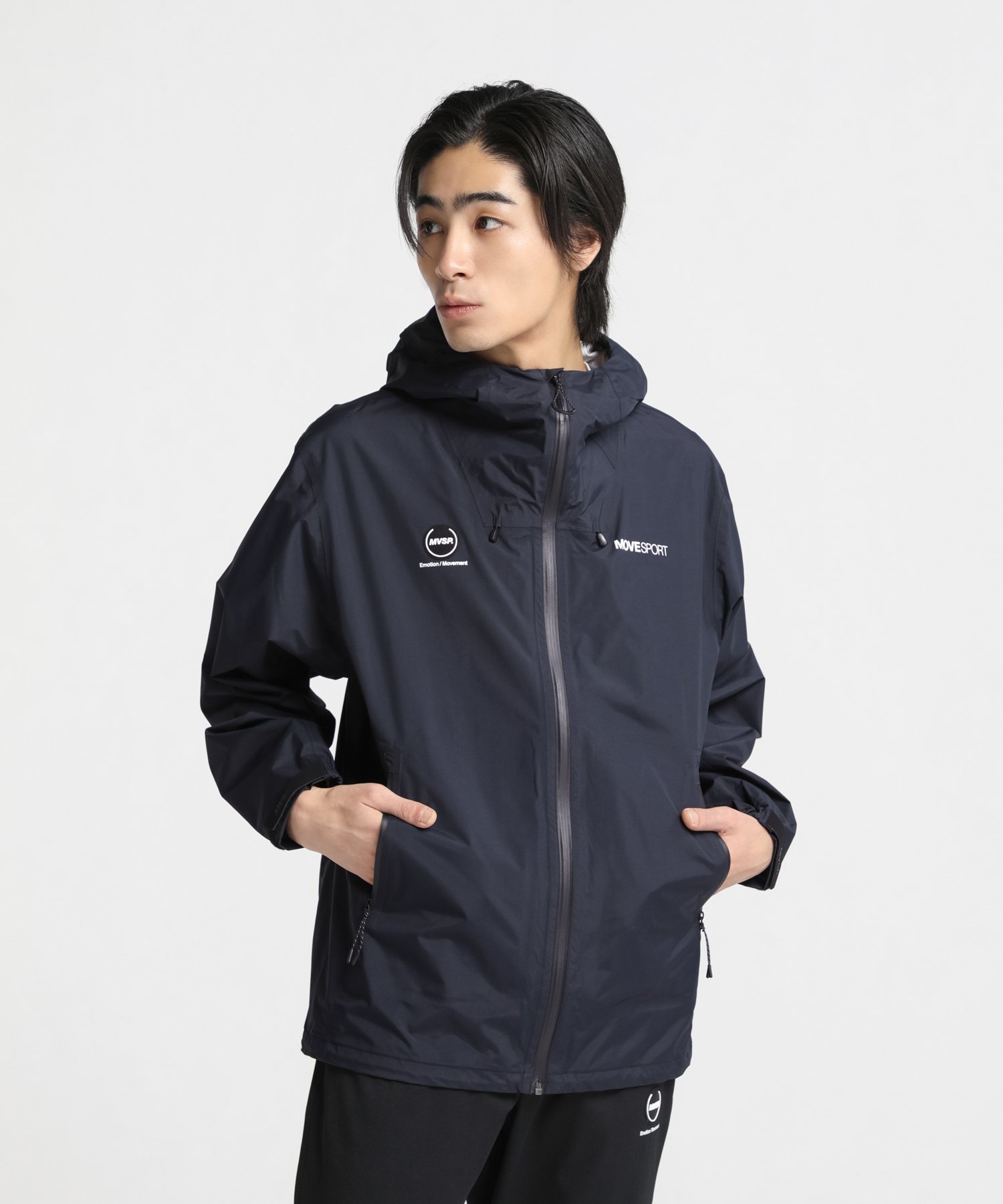 DESCENTE デサント 2.5層 シェルジャケット ブラック XAサイズ