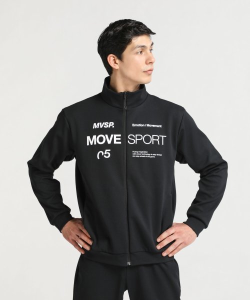 MOVESPORT(ムーブスポーツ)/S.F.TECH オーセンティックロゴ スタンドカラージャケット/ブラック