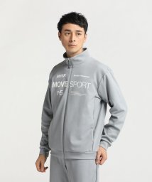 MOVESPORT(ムーブスポーツ)/S.F.TECH オーセンティックロゴ スタンドカラージャケット/グレー杢