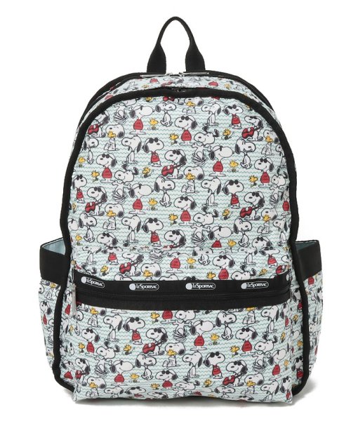 LeSportsac(LeSportsac)/ROUTE BACKPACKスヌーピー＆ウッドストック/ホワイト
