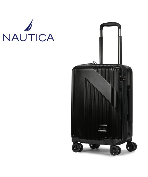 NAUTICA(ノーティカ)/ノーティカ スーツケース 機内持ち込み 37L/41L Sサイズ SS 拡張 ストッパー付き NAUTICA 370－1000 キャリーケース キャリーバッグ/ブラック
