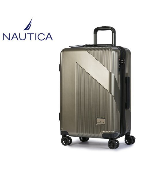 NAUTICA(ノーティカ)/ノーティカ スーツケース Mサイズ 55L/61L 拡張 ストッパー付き NAUTICA 370－1001 キャリーケース キャリーバッグ/シャンパンゴールド