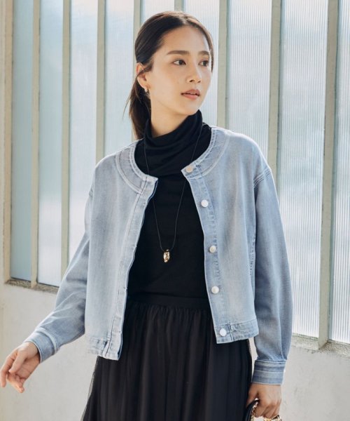 【洗える】ウスカルデニム ジャケット 商品説明【大好評のUSUKARUシリーズ】着心地抜群のデニムジ E1845787276(14133円)