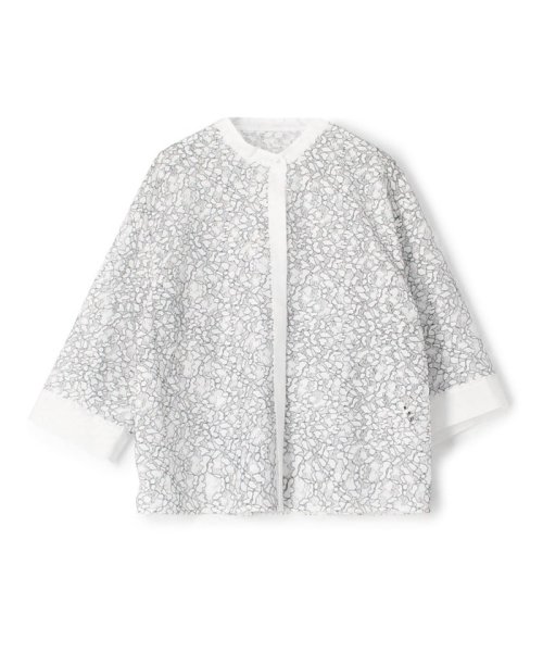 コードレースコンビ ハーフスリーブブラウス 