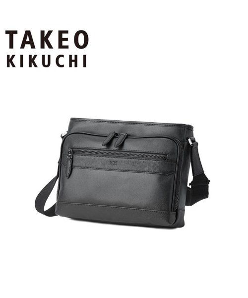 TAKEO KIKUCHI(タケオキクチ)/タケオキクチ ショルダーバッグ メンズ ブランド 斜めがけ 横型 TAKEO KIKUCHI 745122/ブラック