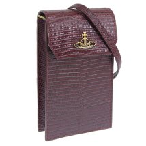 Vivienne Westwood/Vivienne Westwood ヴィヴィアンウエストウッド LIZARD PHONE BAG リザード スマホ 斜めがけ ショルダー バッグ レザー/505844069